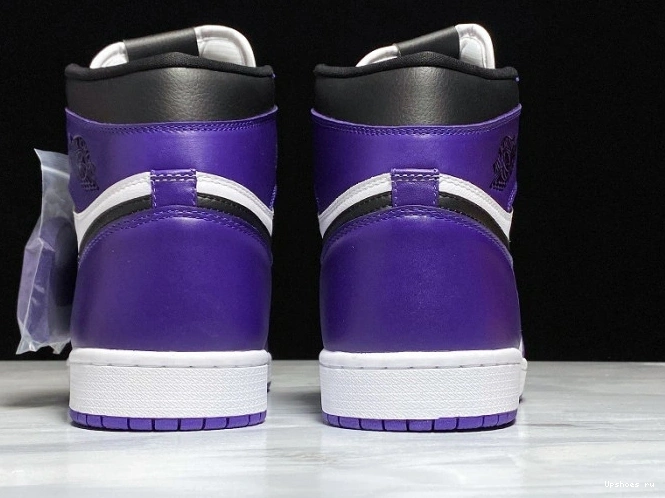 Air 1 Court White High Jordan Purple Retro 555088-500 0201